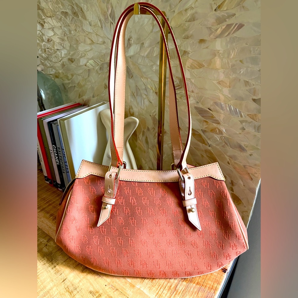 DB Dooney & Bourke Signature Canvas Shoulder Bag